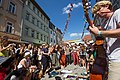 Deutsch: Straßenmusiker während des Rudolstadt-Festival 2018. English: Street music playing at the Rudolstadt-Festival 2018.