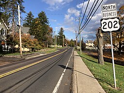 2022-11-01 14 32 22 View north along U.S. Route 202 Business (Butler Avenue) just north of Tamanend Avenue in New Britain, Bucks County, Pennsylvania