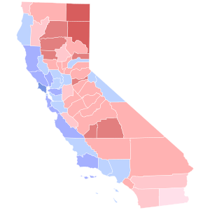 Results by county
Schiff
30-40%
40-50%
50-60%
Garvey
20-30%
30-40%
40-50%
50-60%
60-70% 2024 United States Senate primary election in California results map by county.svg