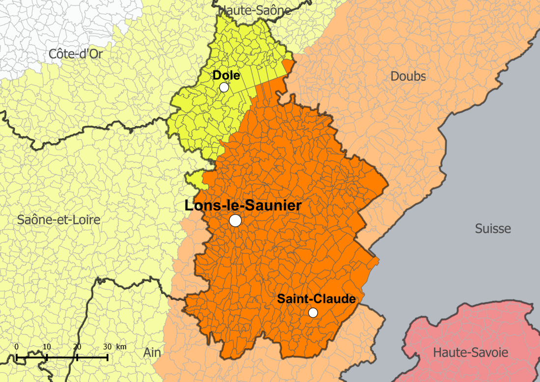 Risque sismique dans le département du Jura