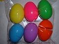 6 pack of large plastic Easter eggs