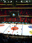 Match mellan AIK Ishockey mot Djurgården Hockey i Globen.