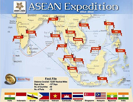 ไฟล์:ASEAN Expedition Route for INS Sudarshini.jpg