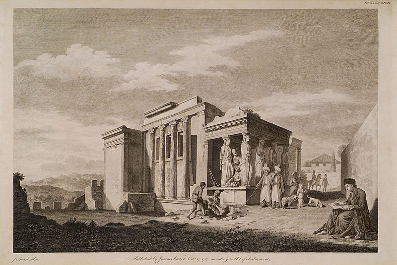 File:A View of the west end of the Temple of Minerva Polias, and of the Pandrosium - Stuart James & Revett Nicholas - 1787.jpg