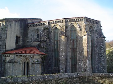 Ábsida gótica da igrexa. 