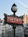 * Nomination Metro sign of Saint-Germain-des-Prés metro station entrance, Saint-Germain boulevard, Paris. Chabe01 22:56, 17 January 2022 (UTC) * Promotion  Support Good quality. --Augustgeyler 23:05, 17 January 2022 (UTC)