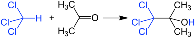 File:Aceton + Chloroform-Reaktion V.1.svg