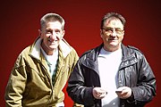 Rotherham is the home of Paul and Barry Elliott (generally known as the Chuckle Brothers). Alice 2008 and Chuckle Brothers 028.jpg