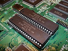 Kickstart 3.0 ROM chips installed in an Amiga 1200 Amiga 1200 Kickstart 3.0 ROMs.jpg