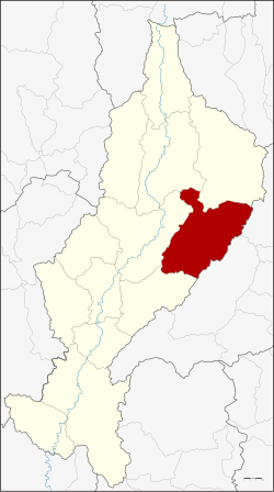 District location in Lampang Province