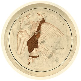 Tondo cu Afrodita pe lebădă, British Museum