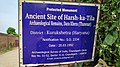 Sítio arqueológico Harsh ka Tila Information board.jpg
