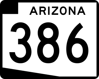 <span class="mw-page-title-main">Arizona State Route 386</span> State highway in Arizona, United States