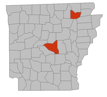 Arkansas
As of July 21, 2009:

Case(s) confirmed ArkansasH1N1.PNG