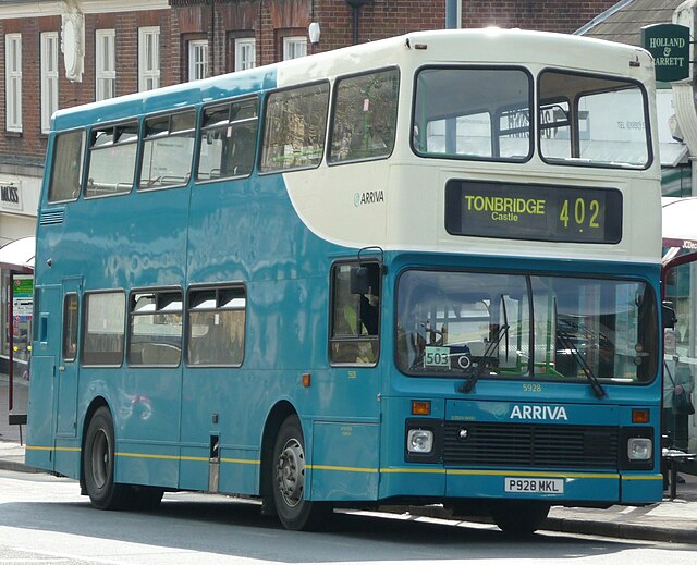 Northern Counties bodied Volvo Olympian in Royal Tunbridge Wells in April 2009