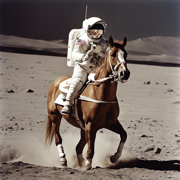 קובץ:Astronaut Riding a Horse (SDXL).jpg