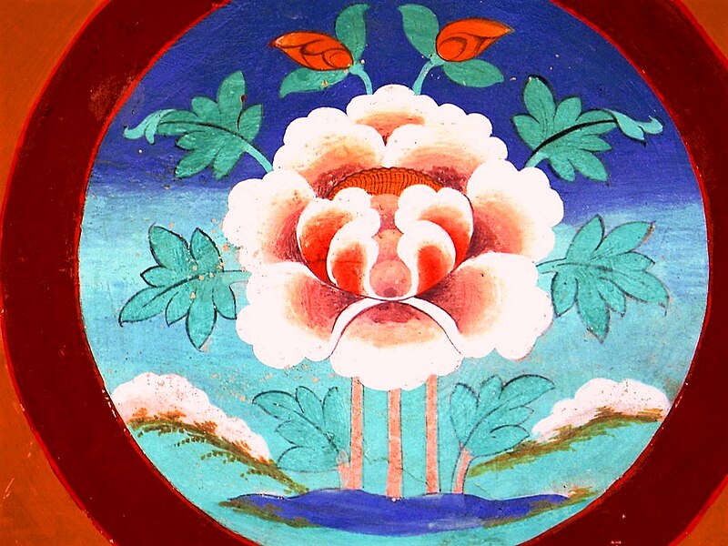 File:Auspicious symbol. Lotus - Padma. Likir Monastery.jpg