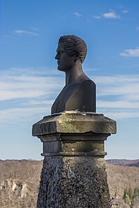 Bust of Wilhelm Hauff Lichtenstein