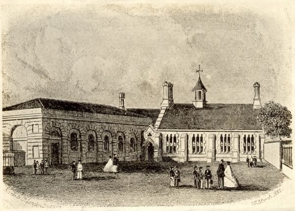 The original school building in the Wylde