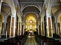 La navata centrale della chiesa di Sant'Andrea, Basaluzzo, Piemonte, Italia