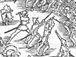 Ausschnitt aus der Darstellung der Schlacht bei Kappel in der Stumpfschen Chronik (1548)