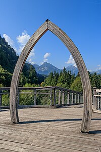 Canopy walkway Walderlebniszentrum Ziegelwies Füssen Germany