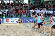 Deutsch: Beachhandball Europameisterschaften 2019 (Beach handball Euro); Tag 6: 7. Juli 2019 – Männerfinale, Dänemark-Norwegen 2:0 (25:18, 19:16) English: Beach handball Euro; Day 6: 7 July 2019 – Men's Final – Denmark-Norway 2:0 (25:18, 19:16)