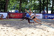 Deutsch: Beachhandball Europameisterschaften 2019 (Beach handball Euro); Tag 2: 3. Juli 2019 – Frauen, Vorrunde Gruppe C, Slowenien-Italien 0:2 (7:24, 18:22) English: Beach handball Euro; Day 2: 3 July 2019 – Women Preliminary Round Group C – Slovenia-Italy 0:2 (7:24, 18:22)