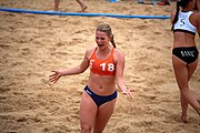 Deutsch: Beachhandball bei den Olympischen Jugendspielen 2018; Tag 5, 10. November 2018; Mädchen, Hauptrunde - Kroatien-Niederlande 1:2 English: Beach handball at the 2018 Summer Youth Olympics at 11 October 2018 – Girls Main Round – Croatia-Netherlands 1:2