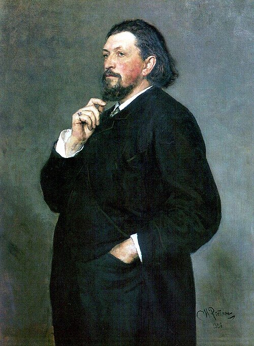 Portrait of Mitrofan Belyayev by Ilya Repin (1886)