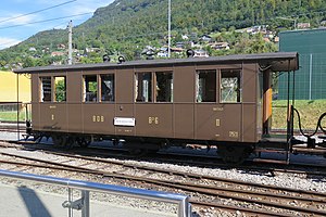 BOB B3 6 Kaiserwagen at the BC in Blonay in western Switzerland in September 2014