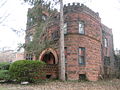 The Castle at 908 N Prairie, Bloomington, Illinois, USA. Part of the Franklin Square Historic District, National Register of Historic Places.