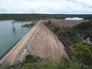 Boondooma Dam from the lookout point