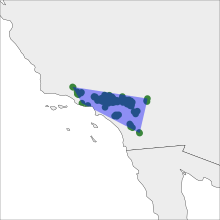 Boykinia rotundifolia range.svg