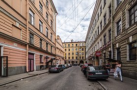 Uitzicht vanaf Sadovaya straat