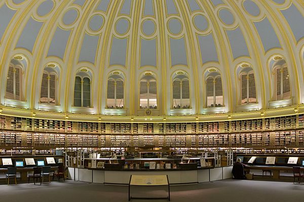 The Reading Room at the British Museum Library, where the Jackal reads Le Figaro