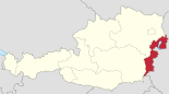 布尔根兰州在奥地利的位置