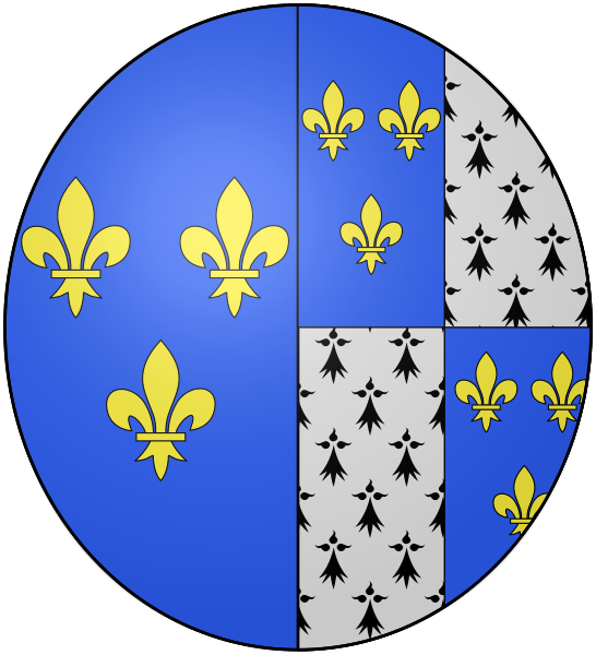 File:COA french queen Claude de France.svg