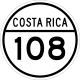 National Secondary Route 108 Schild}}