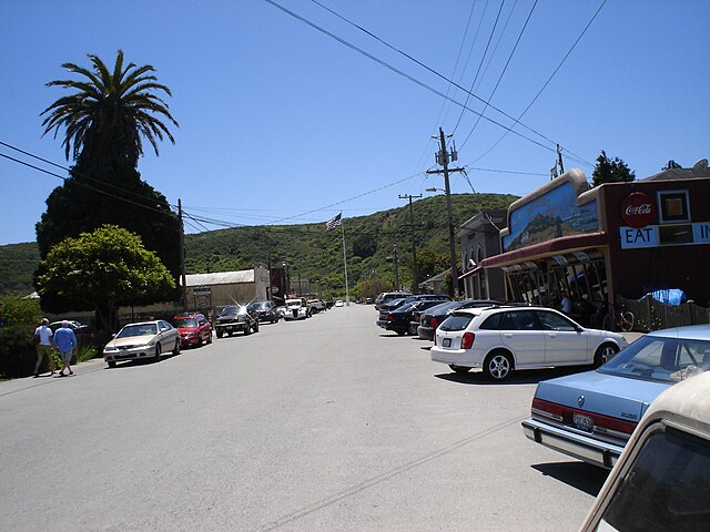 Downtown Pescadero on Stage Road, looking south, May 2008