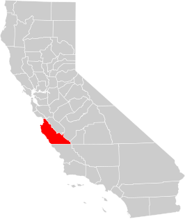 Locatie van Monterey County in Californië