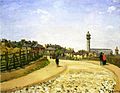 Camille Pissarro: Le Crystal Palace, Upper Norwood, um 1871