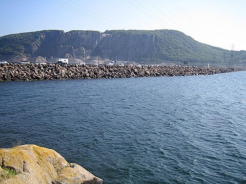 Canso Causeway from Cape Breton Island