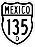 Federal Highway 135D shield