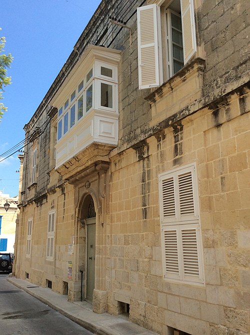 Casa Bonavita, historic 18th-century house in Attard, Malta. Scheduled and cultural property.