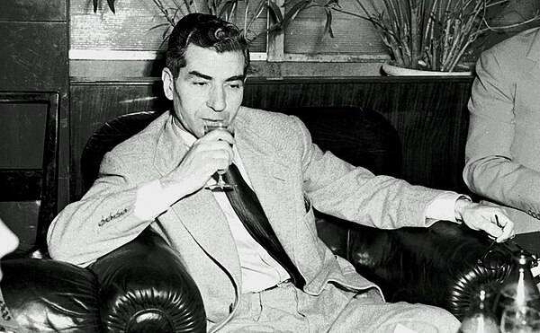 Lucky Luciano at the Excelsior Hotel, Rome, in 1948