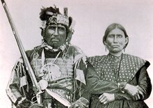 Chief Shingwauk and his wife Ogahbagehequa, c. 1840 Chief Shingwauk and his fourth wife Ogahbagehequa Sault Museum PN.0.172.tif