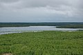 Claude lake as seen from the waste rock pile