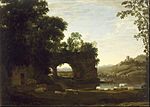 Claude Lorrain - Landscape with a Rock Arch and River - Google Art Project.jpg