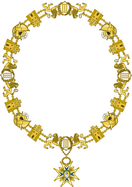 File:Collar de la Orden de Carlos III.svg
